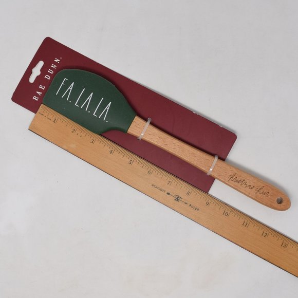 Rae Dunn Fa La La Spatula Bakeware Baking Green Christmas Cheer New Meal Prep - Picture 6 of 6